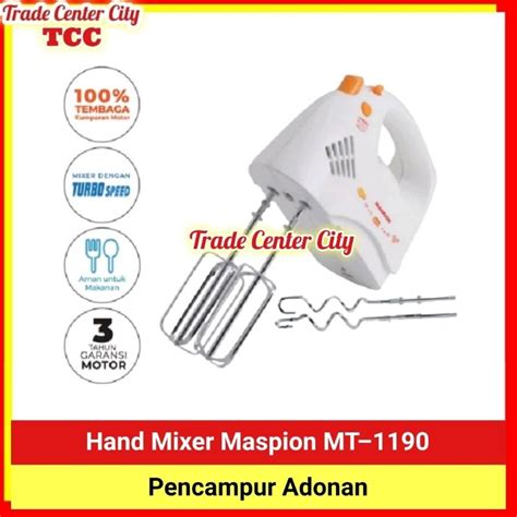 Jual Hand Mixer Mixer Tangan Maspion Alat Pencampur Pengaduk Pengocok