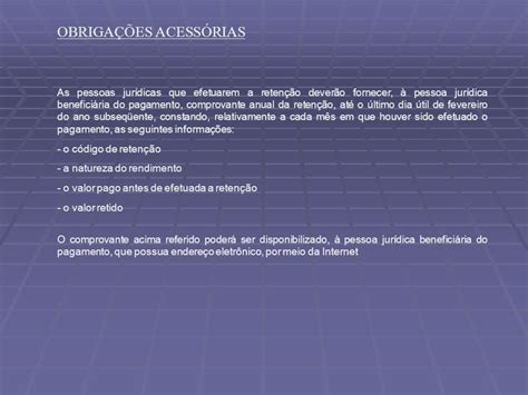 Como Reter Tributos De Terceiros Ppt Carregar