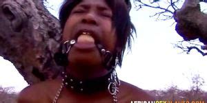 AFRICAN SEX SLAVES African Town Sluts Tied Up Gagged Public Outdoor Spanking Humilliation