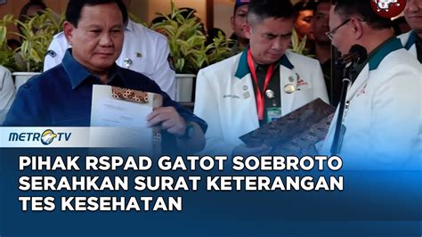 Kawal Pemilu Pemeriksaan Kesehatan Prabowo Gibran Telah Selesai Youtube