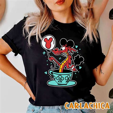 Funny Disney Mulan Characters Mushu Dragon Pose Shirt Designed Sold