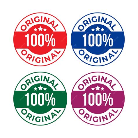Абстрактный вектор 100 процентов оригинальный тег красочный шаблон ...