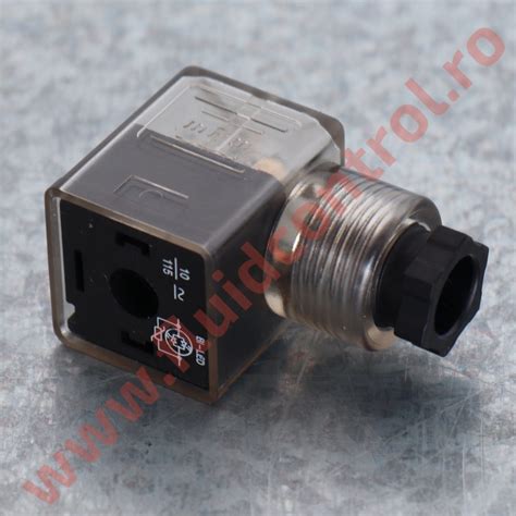 Conector DIN43650 cu led la 110VAC si varistor