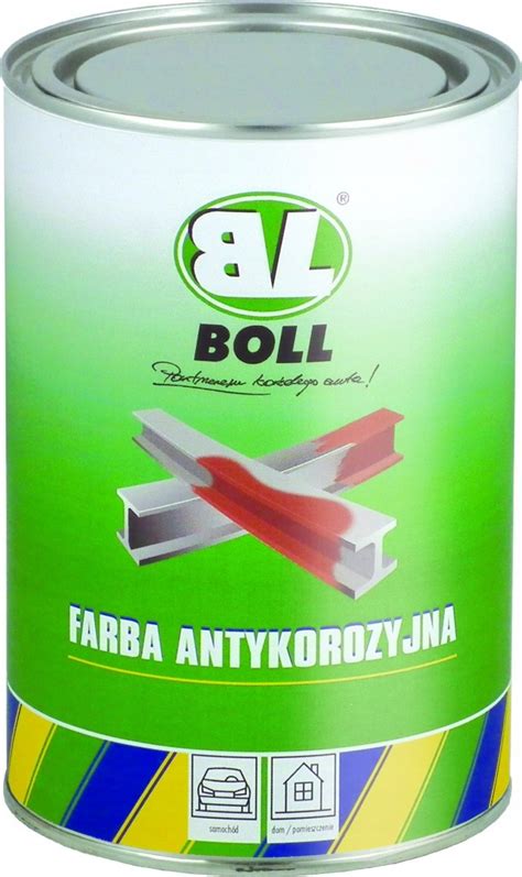 BOLL FARBA ANTYKOROZYJNA CZERWONA 1L do stali 001410 za 50 zł z tychy