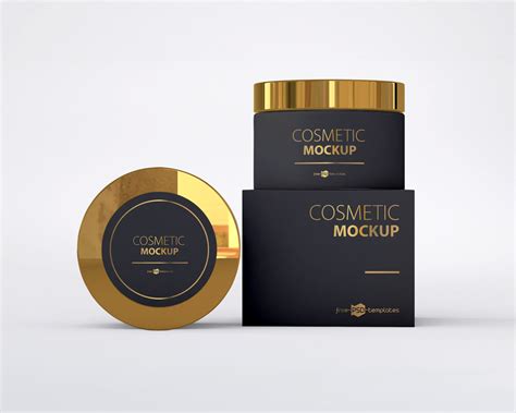 Free Luxury Cosmetic Packaging Mockup (PSD) - Psfreebies