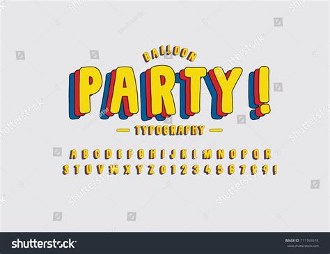 Vector Modern Playful Font Alphabet Stock Vector (Royalty Free ... 