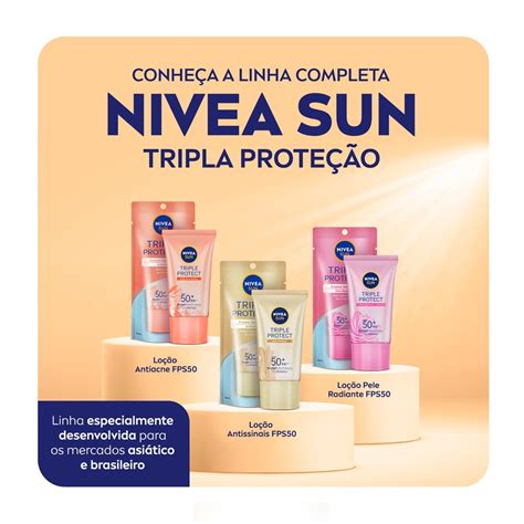 Protetor Solar Facial Nivea Sun Tripla Proteção Loção