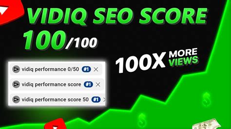 How To Increase VidIQ SEO Score 100 VidIQ Performance 50 YouTube