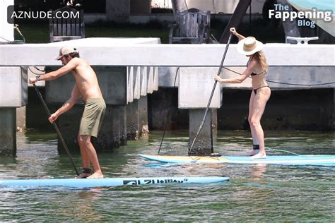 Gisele Bundchen Paddles Into Miami In A Sexy Black Bikini Aznude
