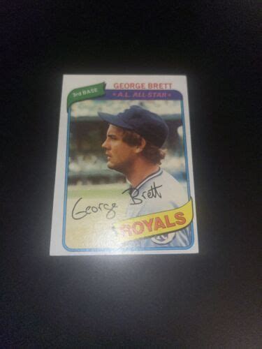 Topps George Brett Kansas City Royals Ebay In George