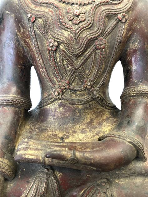 Proantic King Buddha Maravijaya Shan Province Burma 18th Century