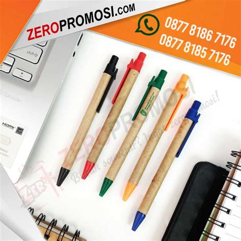 Jual Pulpen Kertas Pen Recycle Promosi Custom Logo Brand Jakmall