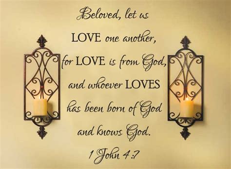 Vinyl Wall Decal Beloved let us love one another...1