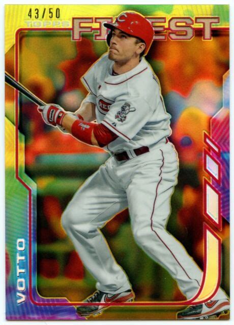 2014 Topps Finest Gold Refractor 43 Joey Votto 50 For Sale Online