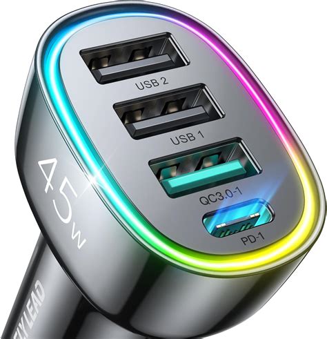 Amazon Car Charger Sicodo 3 4A 2 Pack USB Smart Port Charger