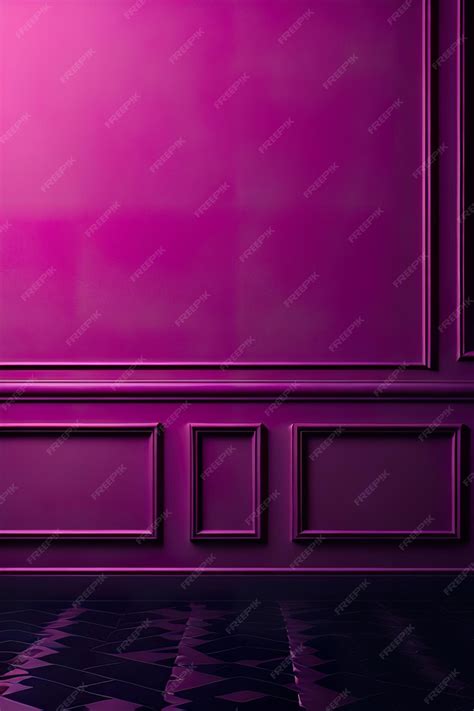 Premium Photo A Purple Wall With A Purple Background With A Pink Wall And Purple Frame