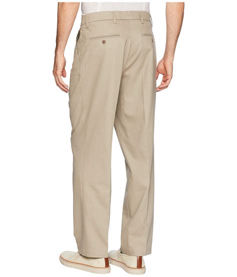 Dockers Mens Signature Khaki D4 Relaxed Fit Pleated Pants Khaki C08