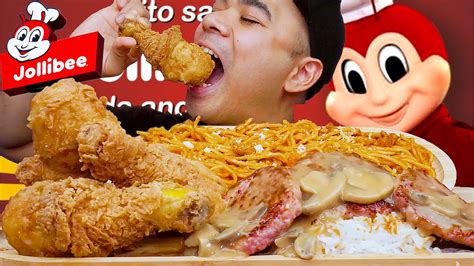 JOLLIBEE STYLE MUKBANG Mukbang Philippines FILIPINO FOOD