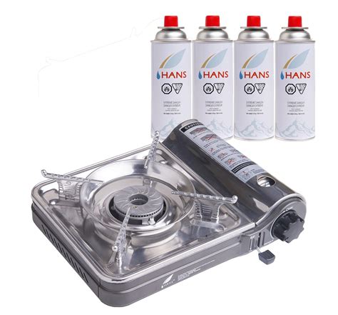 Hans 7000 Dfs Rolled Steel Portable Gas Stove Butane Gas Canister