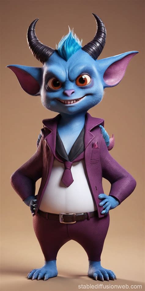 Gay Demon Character Sketch Stable Diffusion Online