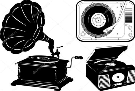 Tocadiscos Retro — Vector De Stock © Sababa66 30130597