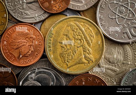 assorted european coins Stock Photo - Alamy