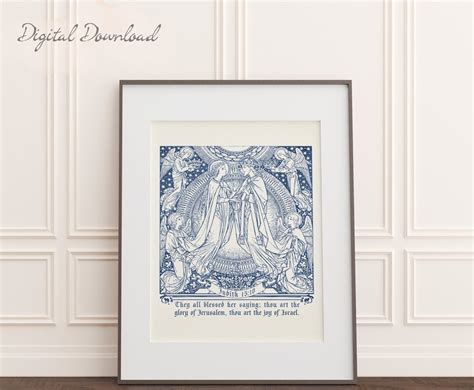 Catholic Wall Art The Assumption Of Mary Catholic Home Decor Catholic Ts Traditional Catholic