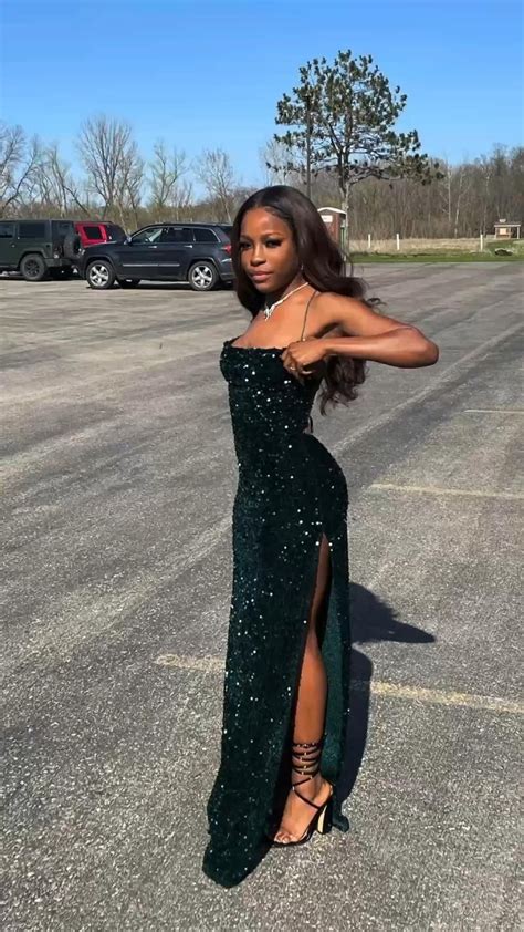 Black Girl Prom Dresses Green at Shelley Dougherty blog
