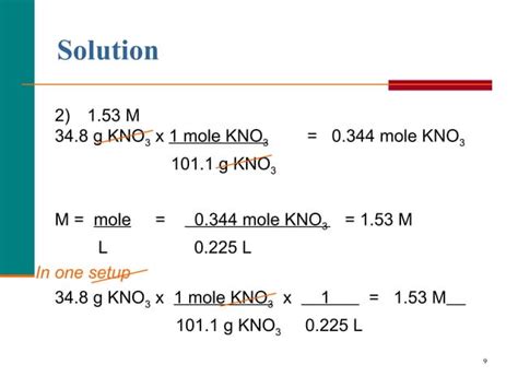 Molarity And Dilution Ppt