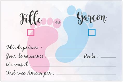 Olilly Cartes Pronostics Pour Votre Gender Reveal Animer Votre