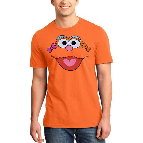 Sesame Street - Sesame Street Zoe Face Adult T-Shirt - Walmart.com ...