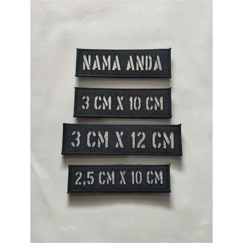 Jual Patch Laser Cut Nametag Custom Pdh Pdl Shopee Indonesia