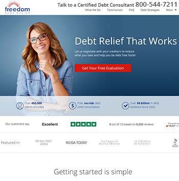 Freedom Debt Relief Dashboard Change Comin