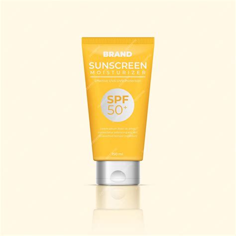 Premium Vector Template Tube Of Sunscreen Cream Isolated 3d Cosmetics