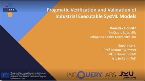 Pragmatic Verification And Validation Of Industrial Executable SysML