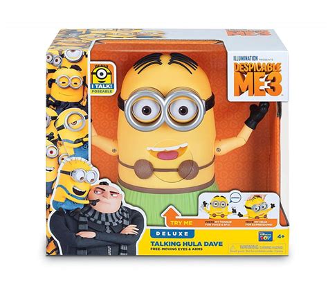 Despicable Me Talking Hula Minion Dave Toy Figure 1933837359