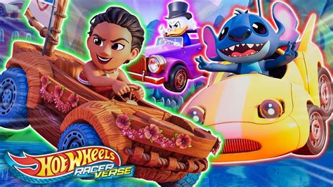 Disney Moana Vs Stitch RacerVerse Cars In The Hot Wheels RacerVerse YouTube