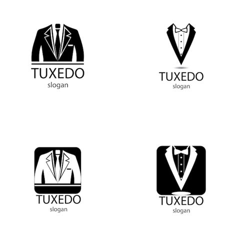 Premium Vector Tuxedo Man Logo Design Vector Template