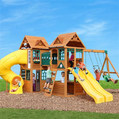 Cedar Summit By Kidkraft Kingsbridge Playset In Playset Outdoor