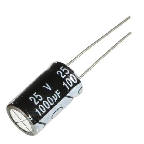 Capacitor Eletrolítico 1000μf 1000uf 25v 105ºc 10x17mm