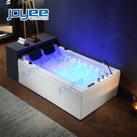 Joyee Luxury White Acrylic 2 Person Indoor Hot Tub Whirlpool Bathtub Whirlpool Bathtub And