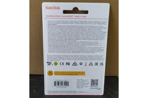 Карта памяти Sandisk Ultra Microsdxc 128 ГБ 100 МБс