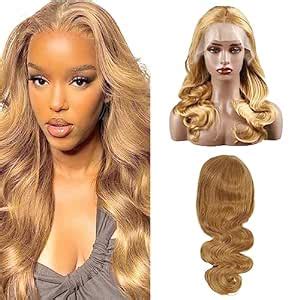 Amazon WavxDivx Honey Blonde Body Wave Lace Front Wig Human
