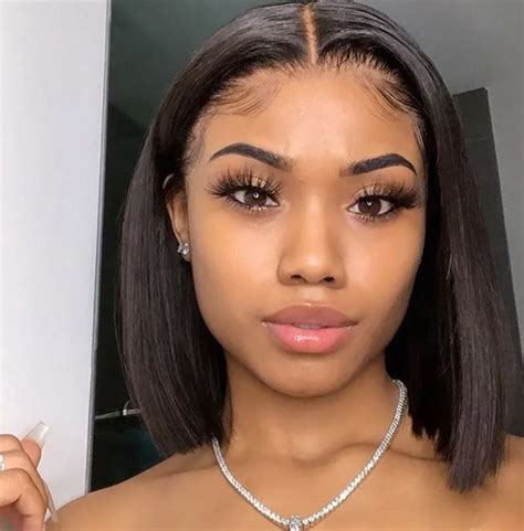 Bob Pre Plucked Lace Frontal Human Hair Wig For Women 100 Virgin