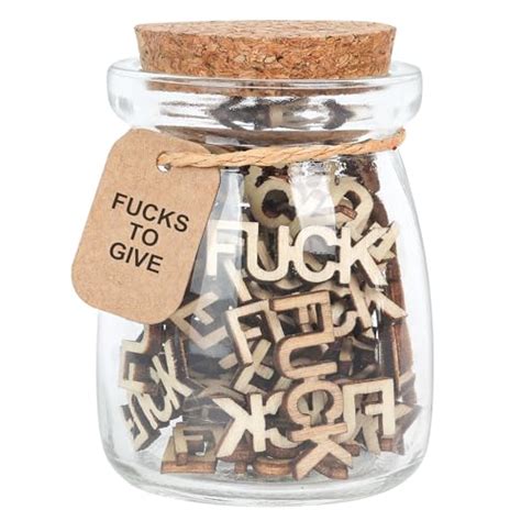 Jar Of Fucks Gift Jar Fucks To Give Fuck Wooden Cutout Letter Want It All