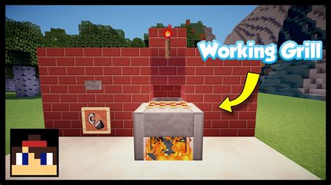 Minecraft How To Make A Working Grill Easy YouTube