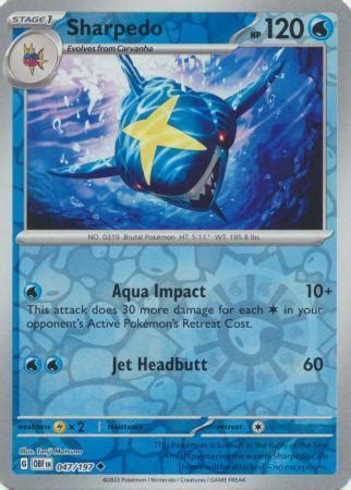 Sharpedo Uncommon Reverse Holo Playset