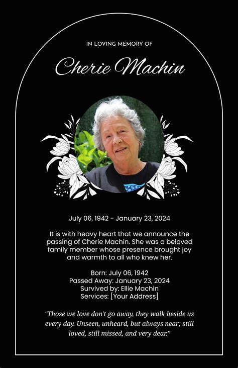 Free Death Poster Template to Edit Online