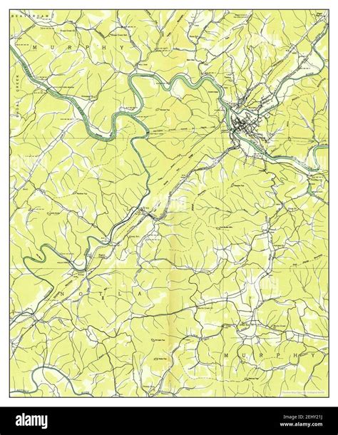 Murphy North Carolina Map 1934 124000 United States Of America By