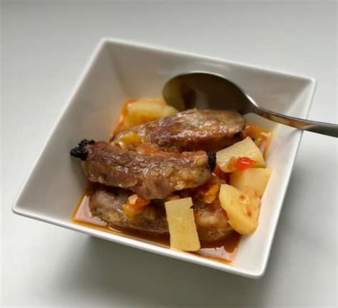 Patatas Guisadas Con Costilla De Ternera Receta Ekilu